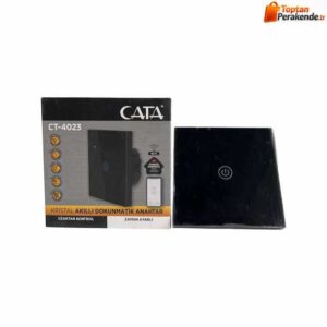 Cata Akıllı Tekli Anahtar Siyah Kasa CT-4023